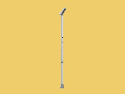 RETRACTABLE WALKING AID ELDERLY ADULT STICK CANE POLE GAIT STAND 3D model