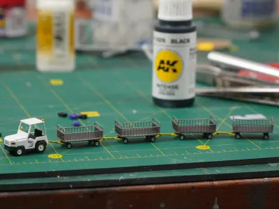 Aircraft diorama set  3D print model
