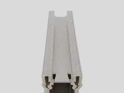 Industrial Factory Steel Beam Segment for 3D print 3D model