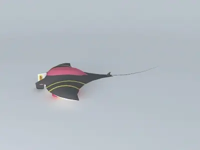 Manta spaceship  Free 3D model
