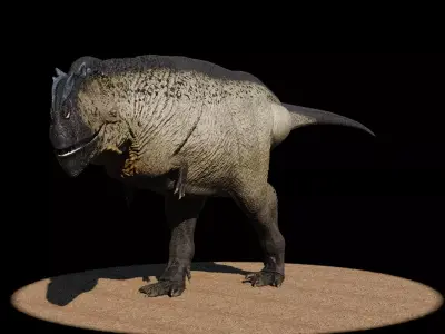 Mapusaurus Low-poly 3D model
