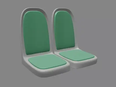 City Bus Seat 3D print model