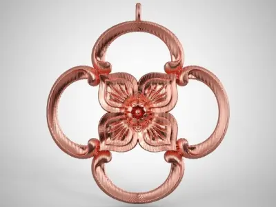 Clover Pendant 3D print model