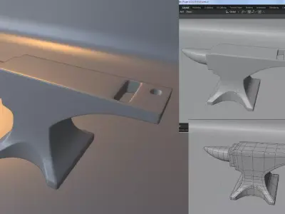 Blacksmith Anvil Free low-poly 3D model