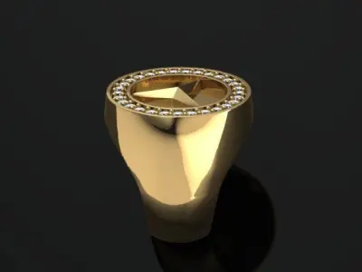 Benz Men Ring 01 No 3D print model