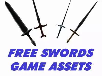 Swords Pack - game ready Free low-poly 3D model