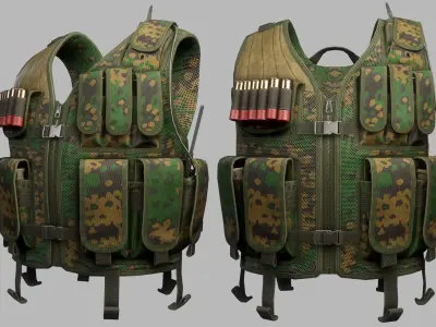 Tactical Vest Low-poly 3D model purchase