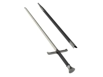 Sword With Sheath 3D model