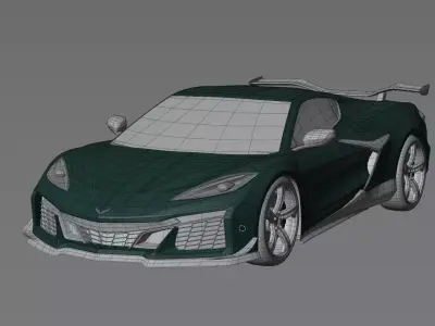 Chevrolet Corvette C8 2025 Low-poly 3D model