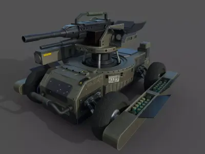 Concept drone for games 3D model