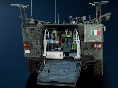 VBM Freccia Porta Mortaio Low-poly 3D model