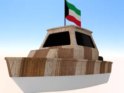 Kuwait Fishing Boat 3D model