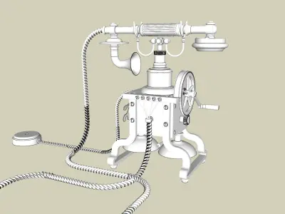 Vintage telephone Ericssson Taxen 1892 3D model