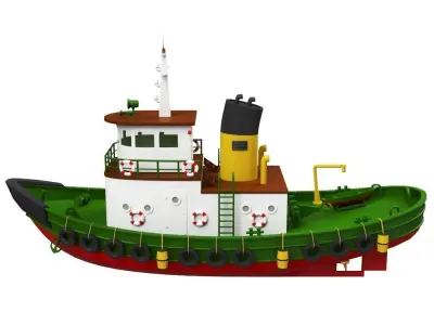 Tugboat 3D model purchase