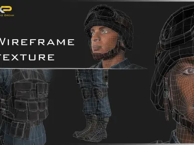 Military Character - Jaxon Low-poly 3D model