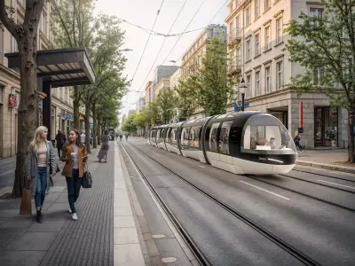 Tramway Futuristic Panoramic 3D model