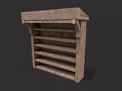 Medieval Environment Props 14 Tavern Furniture Pack Low-poly 3D model