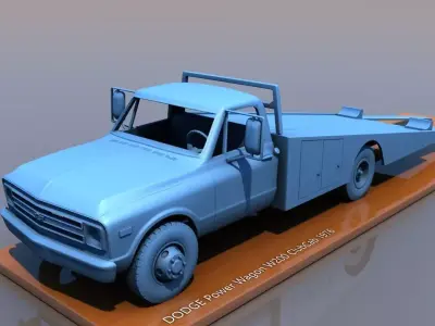 CHEVY C10 1968 TOW TRUCK 3D print model