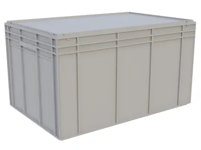Universal plastic container 02 3D model