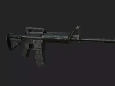 Colt m4 PBR low-poly game ready Low-poly 3D model