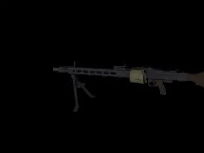 MG42 with firing song  3D model