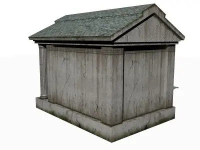 Old Mausoleum Low-poly 3D model