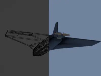 Russian UAV Gerbera Low-Poly Free low-poly 3D model