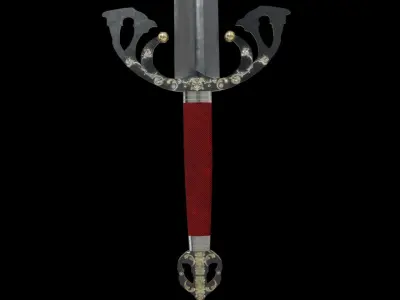 The Tizona Sword of the Cid Low-poly 3D model