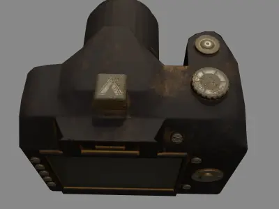 Photo camera  Free low-poly 3D model