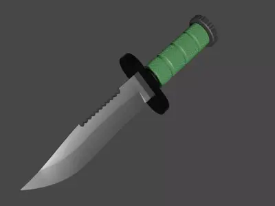Survival Knife 3D model get