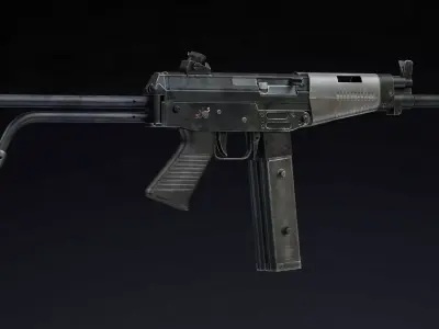 FAMAE SAF Low Poly Low-poly 3D model
