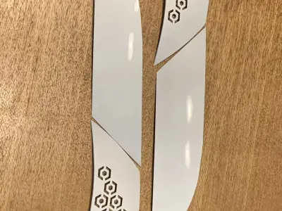 Smart Car fortwo forfour Headlight Eyebrows pattern design 3D print model