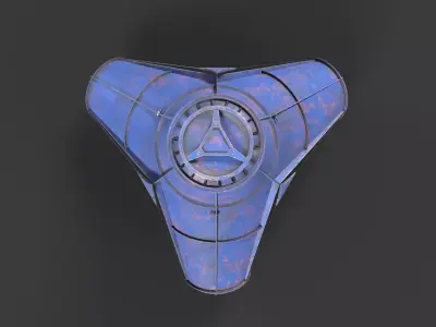 Tetrapod Concrete Mould Low-poly 3D model