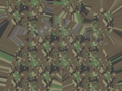 Composite camouflage Helmet Low-poly 3D model