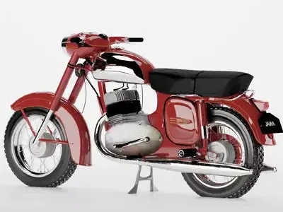 Motorcycle Jawa 360 3D model