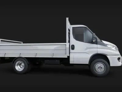 Iveco daily Pick up Truck Low-poly 3D model