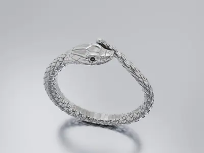 snake ring 3D print model