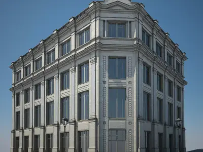 Apartment Building 09 3D model