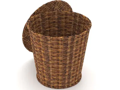 Wicker Basket 3D model