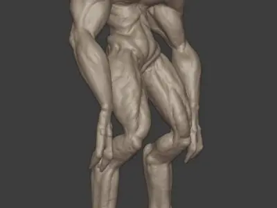 Alien sculpture 3D model purchase