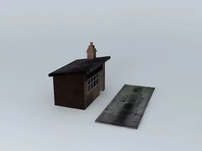 Eco Rail Track Coal Office Dummy Old Steam Days Free 3D model