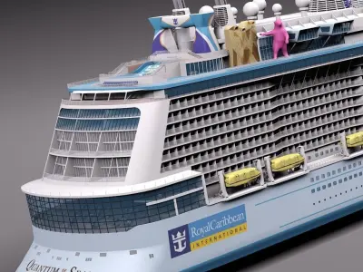 Quantum Of The Seas Cruise Ship 3D model