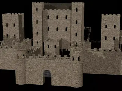 Medieval Castle 3D model buy