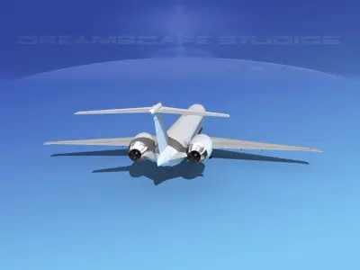 McDonnell Douglas MD-90 Unmarked 2 3D model
