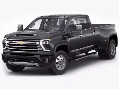 Pick-up Silverado 3500 HD Dually 2024 High Country 3D model