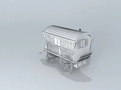 Romany Wagon READING Style Amended Free 3D model purchase