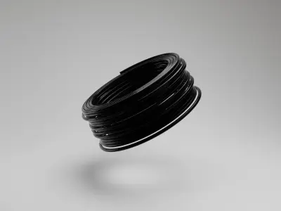 Cable Coil  Free low-poly 3D model