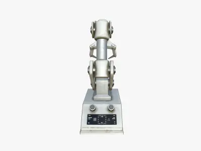 Robotic Hand A05 White - Machinery Industrial Design Low-poly 3D model