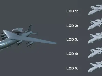 Asset - Army - KJ 500 - 3D MODEL Low-poly Low-poly 3D model