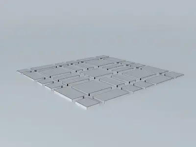 Cityscape 1 set of squares 3D model
